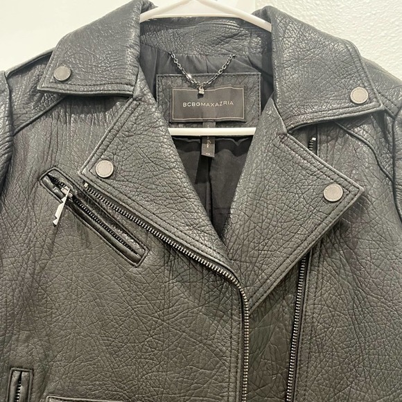 BCBGMAXAZRIA Classic Leather Jacket - Picture 3 of 5
